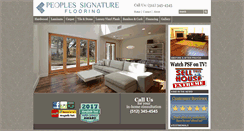 Desktop Screenshot of peoplessignatureflooring.com