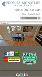 Mobile Screenshot of peoplessignatureflooring.com