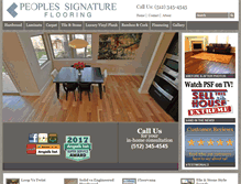 Tablet Screenshot of peoplessignatureflooring.com